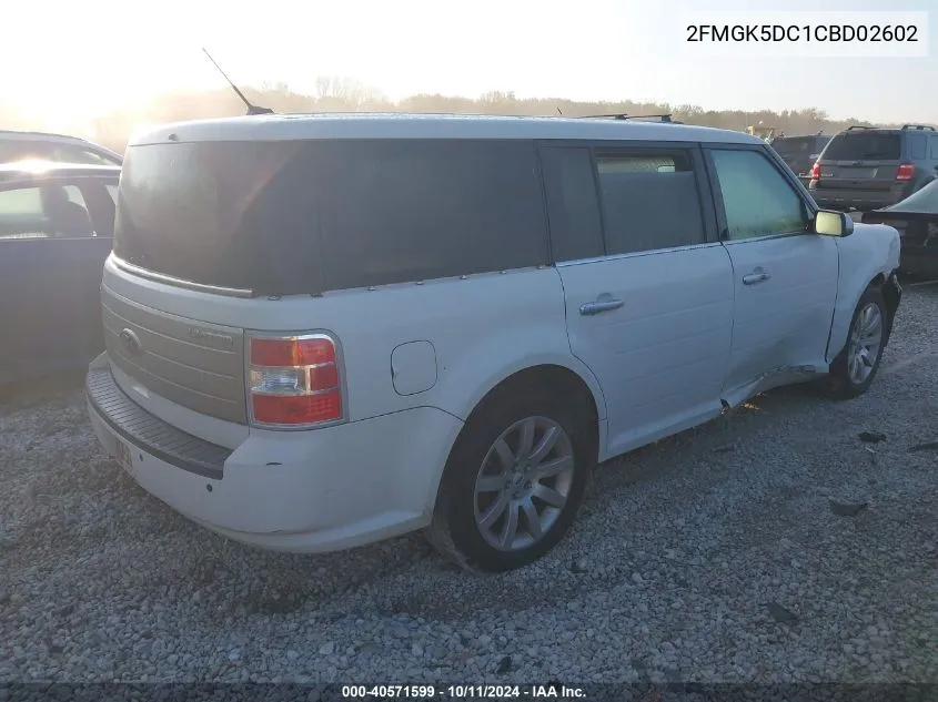 2012 Ford Flex Limited VIN: 2FMGK5DC1CBD02602 Lot: 40571599