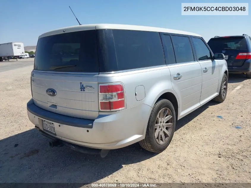 2012 Ford Flex Sel VIN: 2FMGK5CC4CBD03048 Lot: 40578569