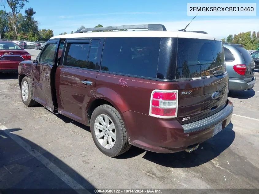 2012 Ford Flex Se VIN: 2FMGK5BCXCBD10460 Lot: 40580122