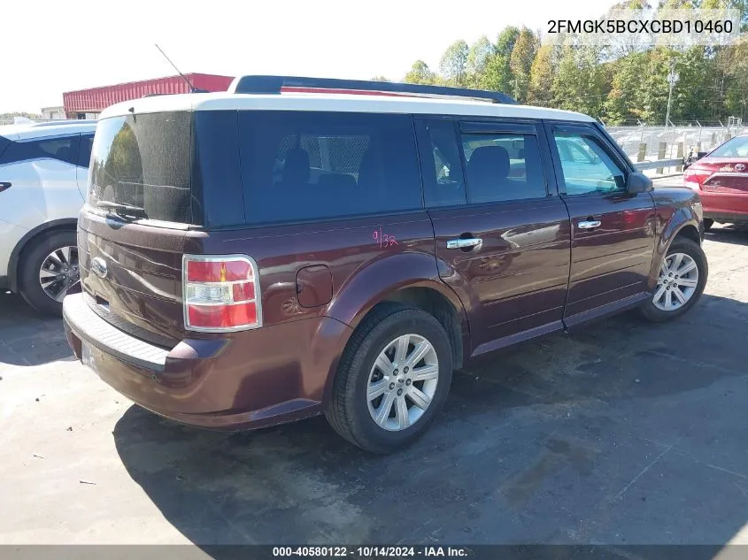 2012 Ford Flex Se VIN: 2FMGK5BCXCBD10460 Lot: 40580122