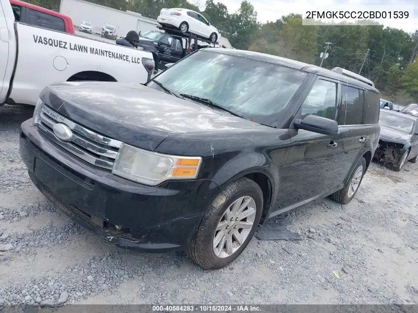 2012 Ford Flex Sel VIN: 2FMGK5CC2CBD01539 Lot: 40584283