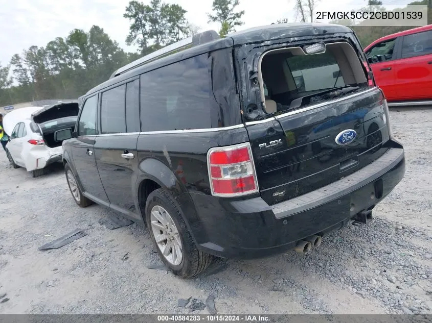 2012 Ford Flex Sel VIN: 2FMGK5CC2CBD01539 Lot: 40584283