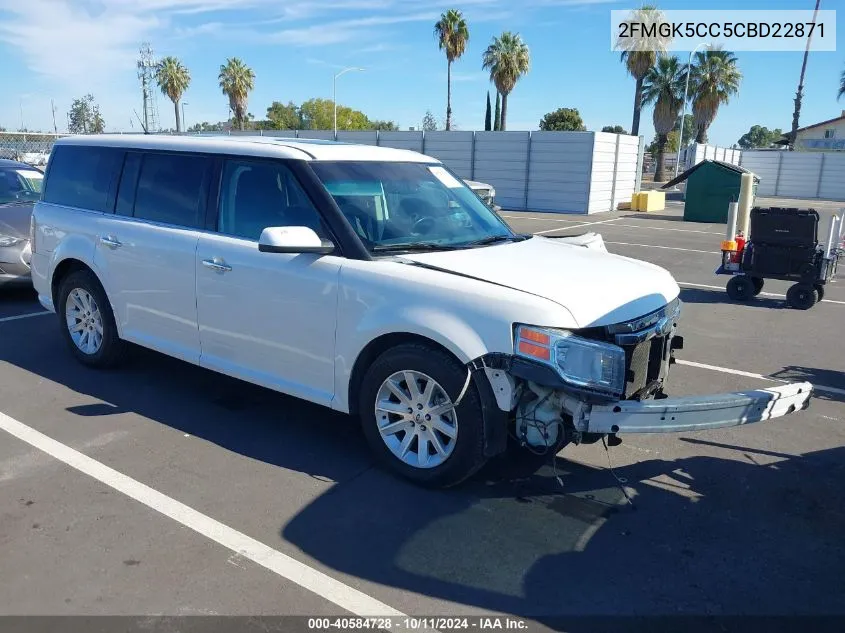 2012 Ford Flex Sel VIN: 2FMGK5CC5CBD22871 Lot: 40584728