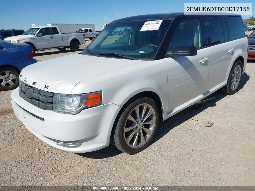 2012 Ford Flex Titanium VIN: 2FMHK6DT8CBD17155 Lot: 40673340