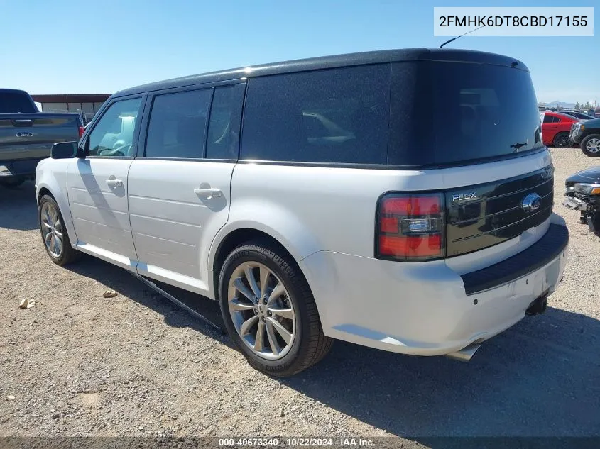 2012 Ford Flex Titanium VIN: 2FMHK6DT8CBD17155 Lot: 40673340