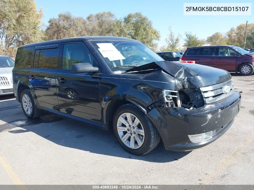 2012 Ford Flex Se VIN: 2FMGK5BC8CBD15107 Lot: 40693349