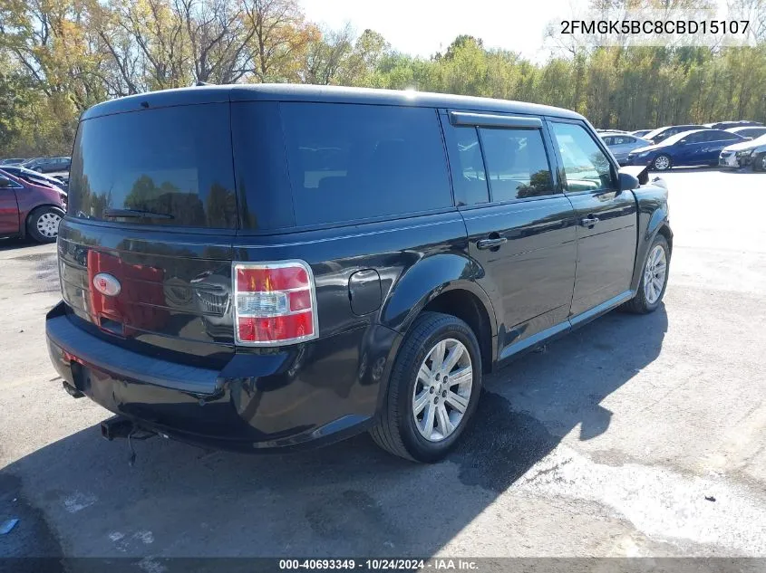 2012 Ford Flex Se VIN: 2FMGK5BC8CBD15107 Lot: 40693349