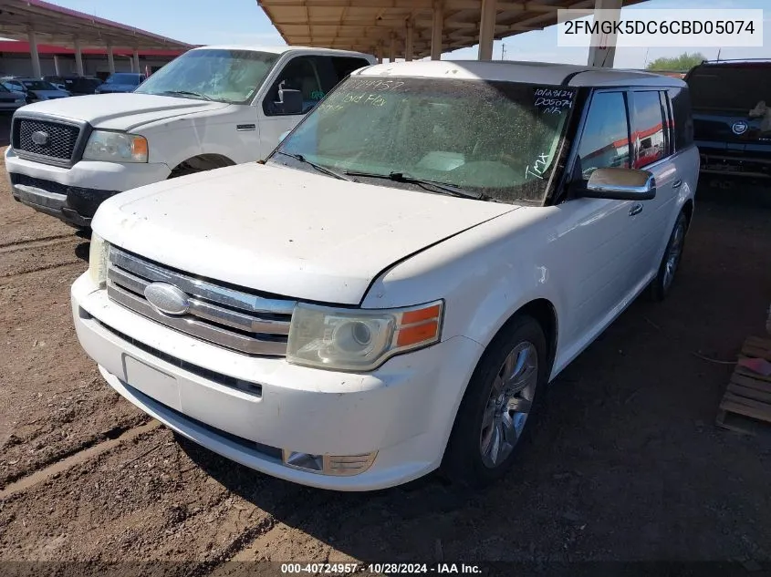 2012 Ford Flex Limited VIN: 2FMGK5DC6CBD05074 Lot: 40724957