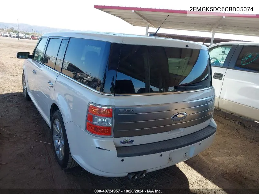 2012 Ford Flex Limited VIN: 2FMGK5DC6CBD05074 Lot: 40724957