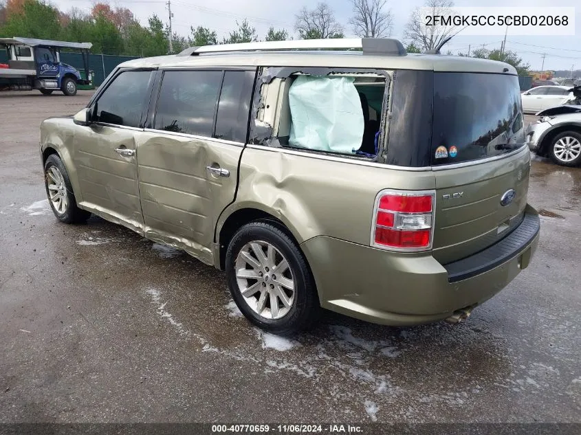 2012 Ford Flex Sel VIN: 2FMGK5CC5CBD02068 Lot: 40770659