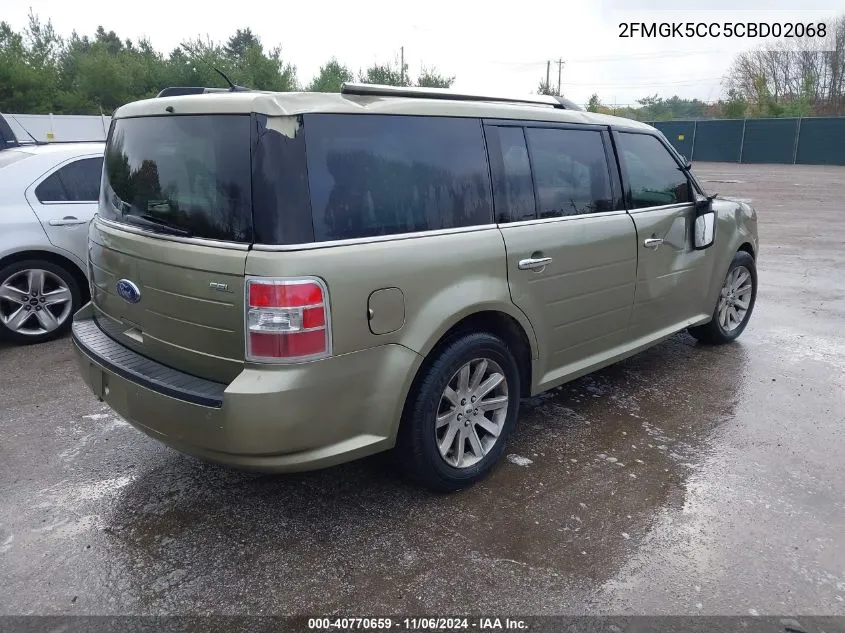 2012 Ford Flex Sel VIN: 2FMGK5CC5CBD02068 Lot: 40770659