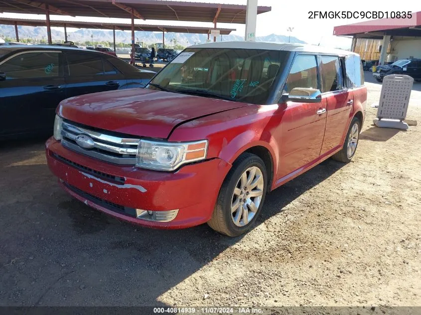 2012 Ford Flex Limited VIN: 2FMGK5DC9CBD10835 Lot: 40814939