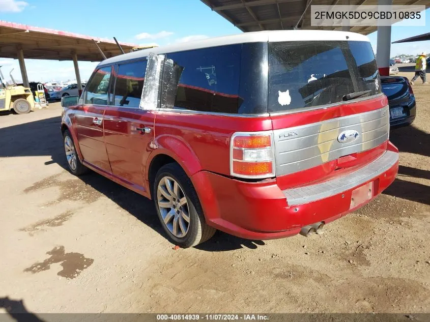 2012 Ford Flex Limited VIN: 2FMGK5DC9CBD10835 Lot: 40814939