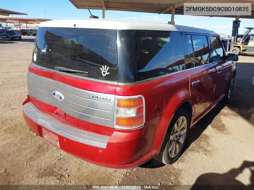 2012 Ford Flex Limited VIN: 2FMGK5DC9CBD10835 Lot: 40814939