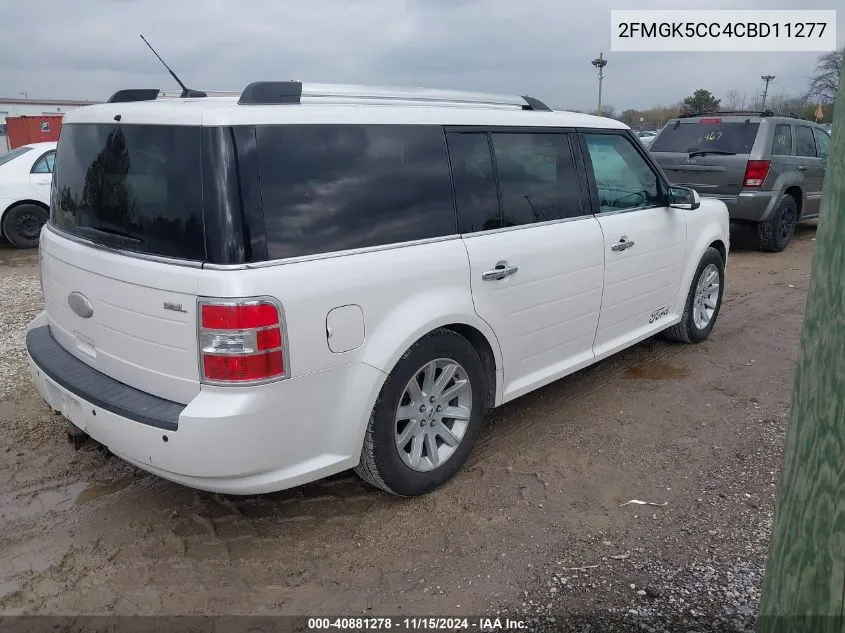 2012 Ford Flex Sel VIN: 2FMGK5CC4CBD11277 Lot: 40881278