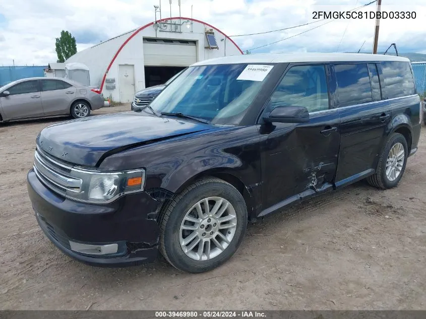 2FMGK5C81DBD03330 2013 Ford Flex Sel