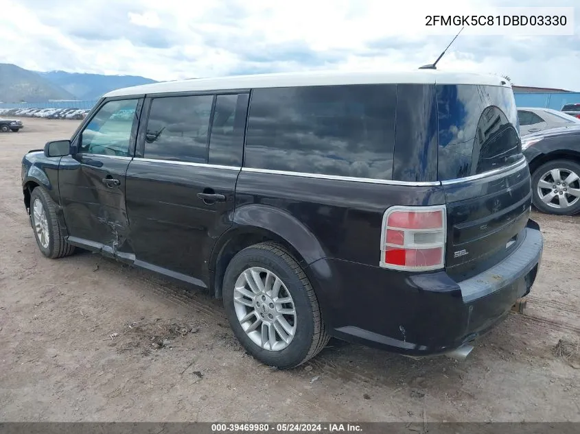 2FMGK5C81DBD03330 2013 Ford Flex Sel