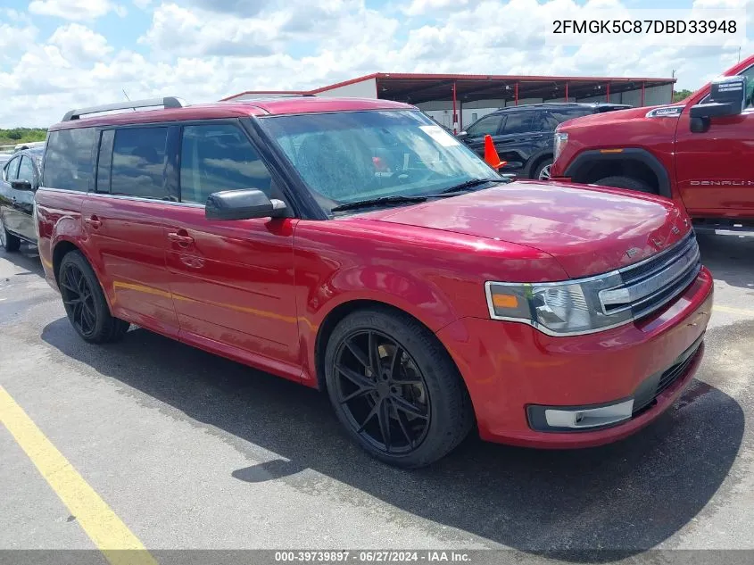 2013 Ford Flex Sel VIN: 2FMGK5C87DBD33948 Lot: 39739897