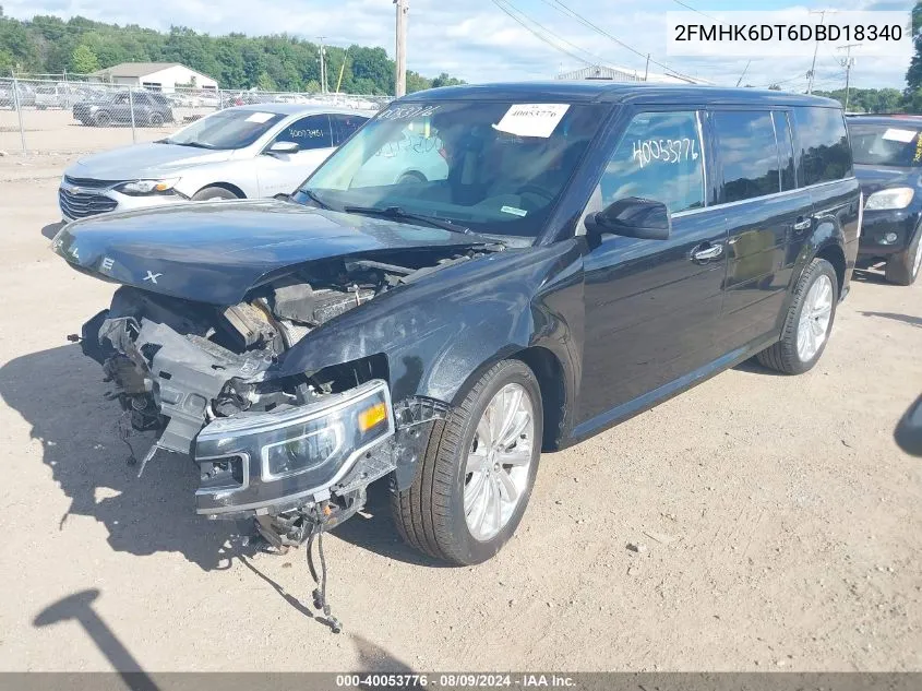 2013 Ford Flex Limited VIN: 2FMHK6DT6DBD18340 Lot: 40053776