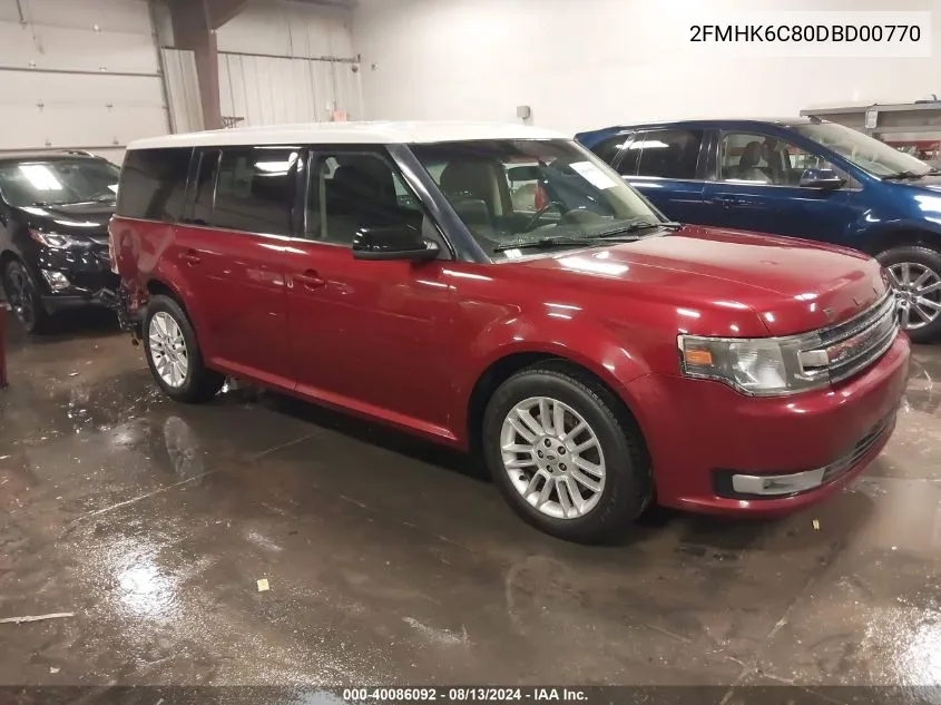 2013 Ford Flex Sel VIN: 2FMHK6C80DBD00770 Lot: 40086092