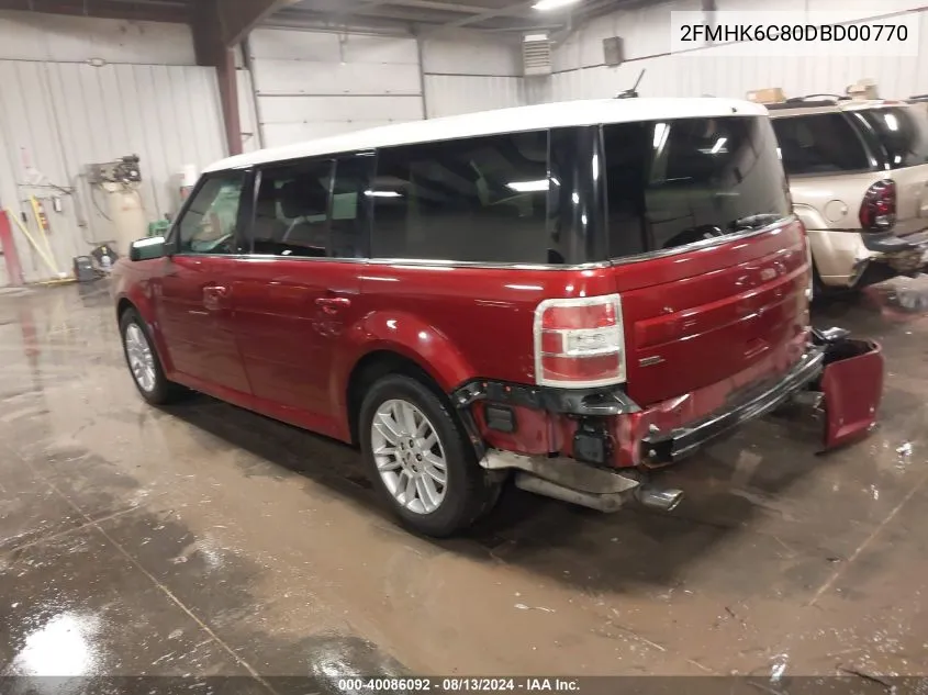 2FMHK6C80DBD00770 2013 Ford Flex Sel