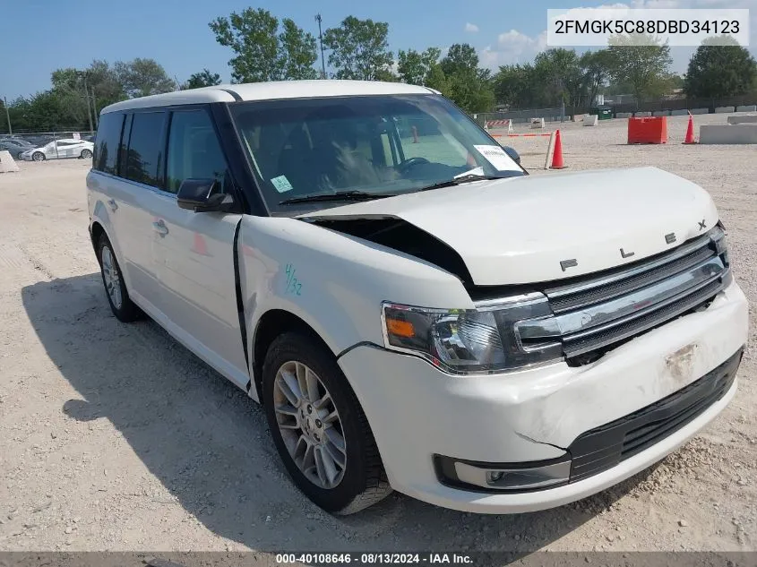 2013 Ford Flex Sel VIN: 2FMGK5C88DBD34123 Lot: 40108646