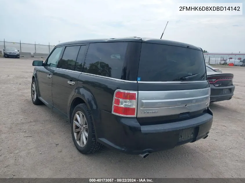 2013 Ford Flex Limited VIN: 2FMHK6D8XDBD14142 Lot: 40173057