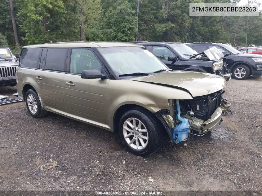 2013 Ford Flex Se VIN: 2FMGK5B80DBD23263 Lot: 40234952