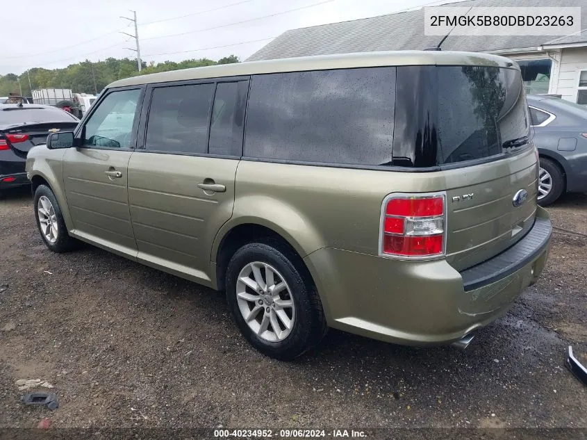 2013 Ford Flex Se VIN: 2FMGK5B80DBD23263 Lot: 40234952