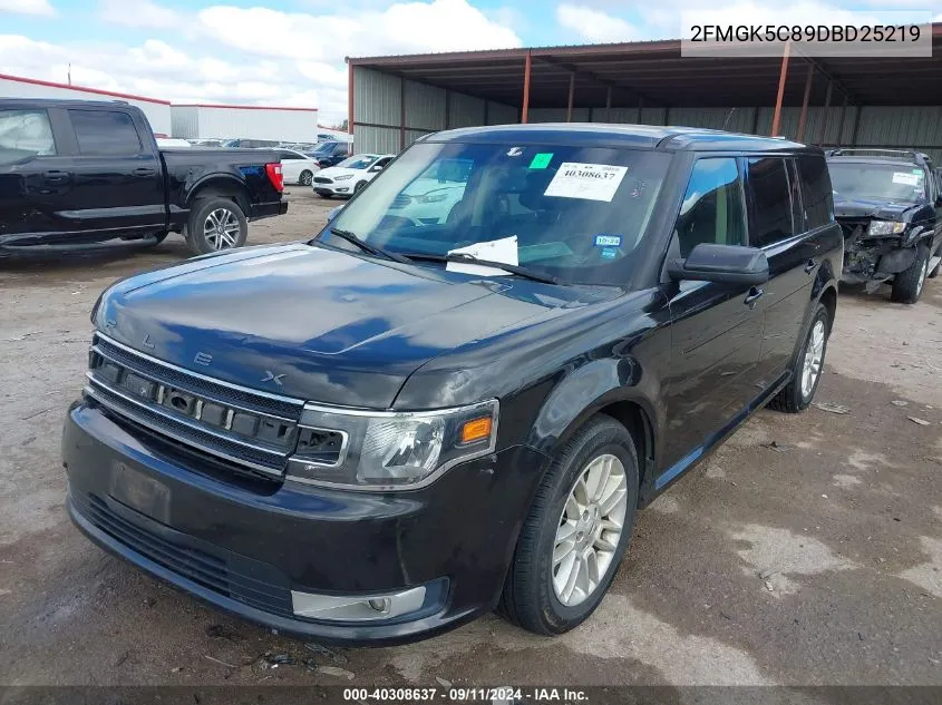 2013 Ford Flex Sel VIN: 2FMGK5C89DBD25219 Lot: 40308637