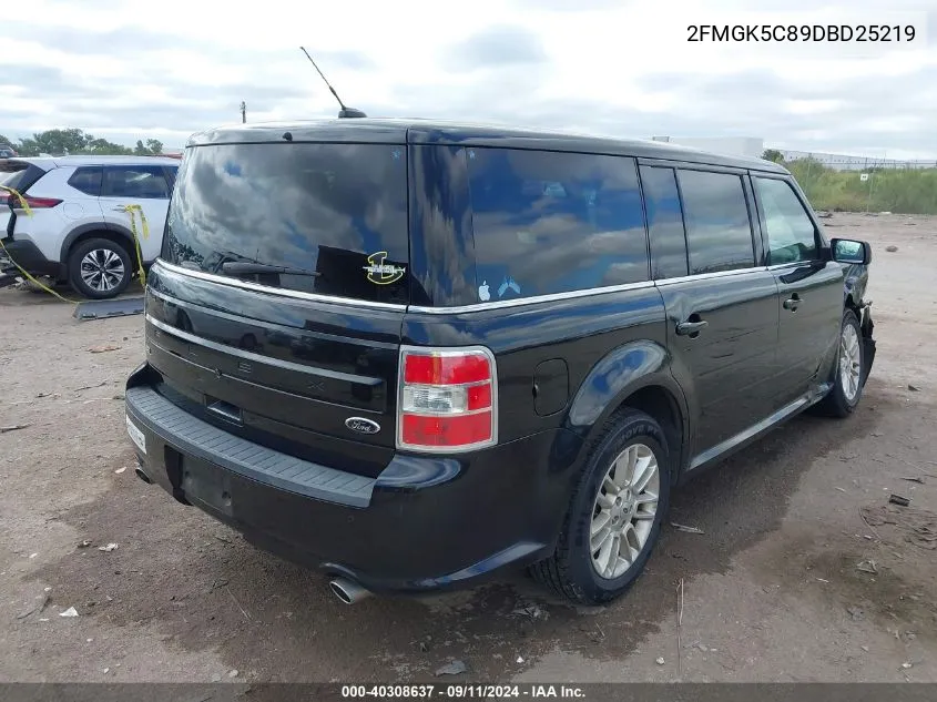 2013 Ford Flex Sel VIN: 2FMGK5C89DBD25219 Lot: 40308637