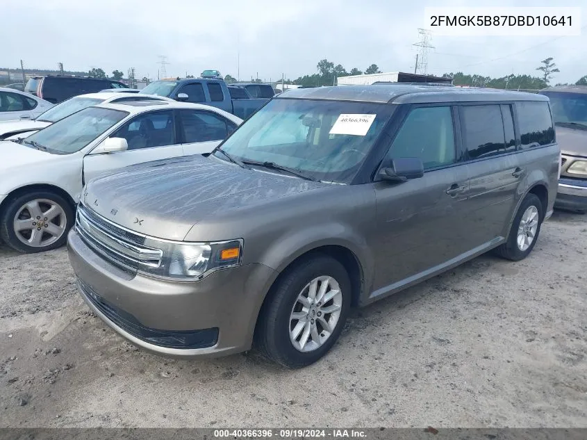 2013 Ford Flex Se VIN: 2FMGK5B87DBD10641 Lot: 40366396