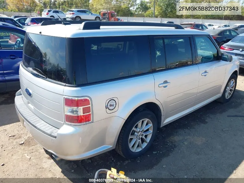 2013 Ford Flex Se VIN: 2FMGK5B82DBD37343 Lot: 40376799