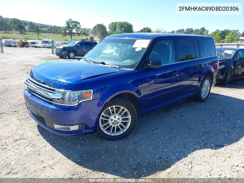 2013 Ford Flex Sel VIN: 2FMHK6C89DBD20306 Lot: 40383335