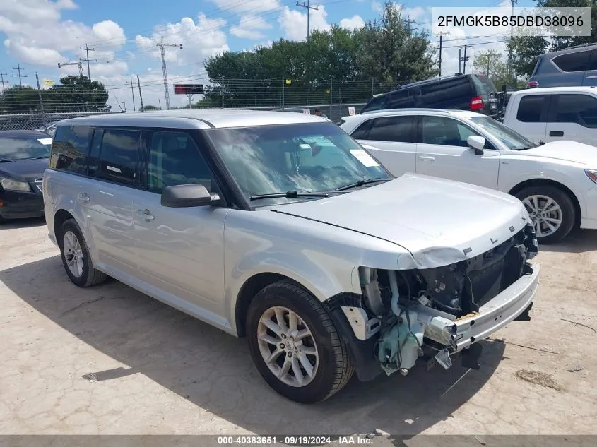 2013 Ford Flex Se VIN: 2FMGK5B85DBD38096 Lot: 40383651