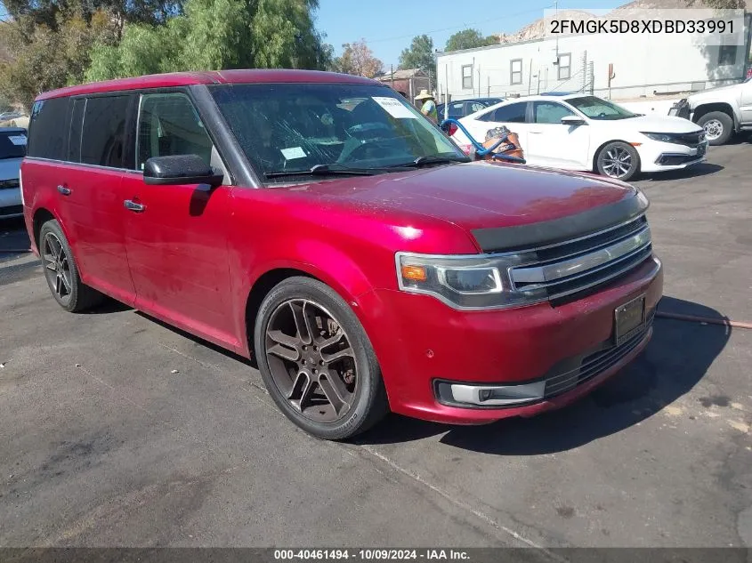 2013 Ford Flex Limited VIN: 2FMGK5D8XDBD33991 Lot: 40461494