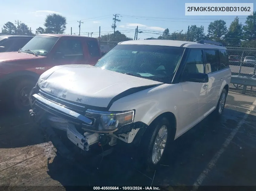 2013 Ford Flex Sel VIN: 2FMGK5C8XDBD31062 Lot: 40505664