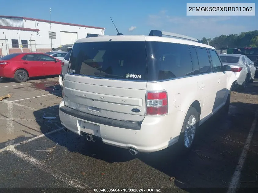 2013 Ford Flex Sel VIN: 2FMGK5C8XDBD31062 Lot: 40505664