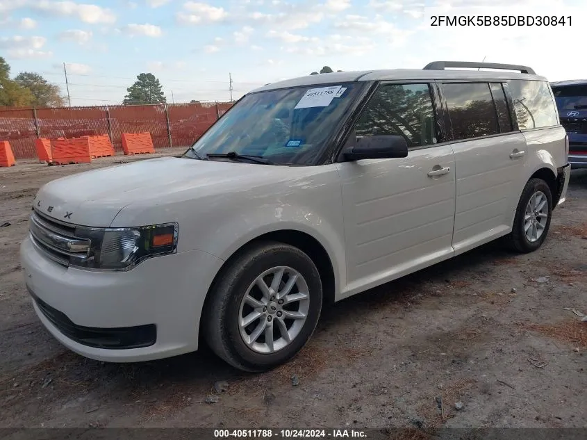 2013 Ford Flex Se VIN: 2FMGK5B85DBD30841 Lot: 40511788