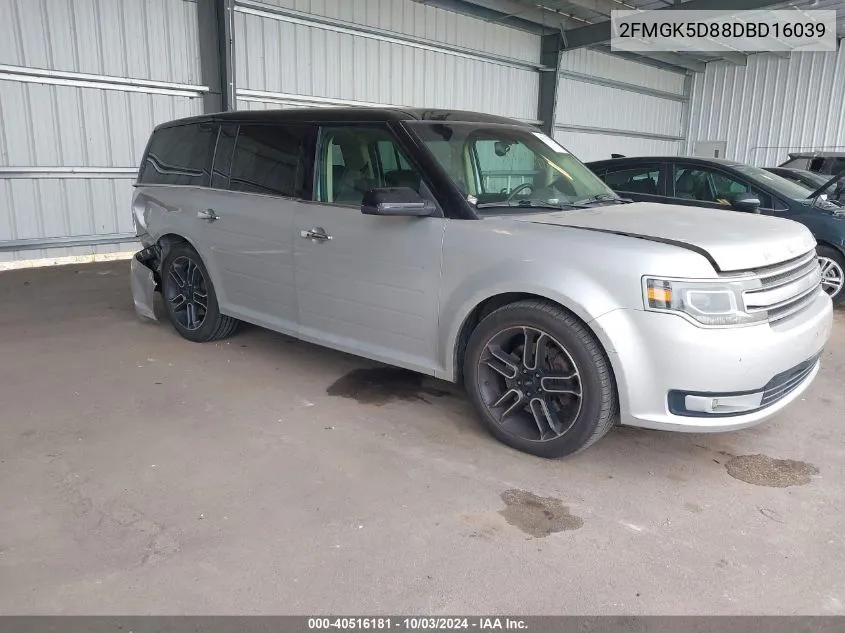 2013 Ford Flex Limited VIN: 2FMGK5D88DBD16039 Lot: 40516181