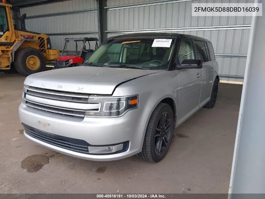 2013 Ford Flex Limited VIN: 2FMGK5D88DBD16039 Lot: 40516181