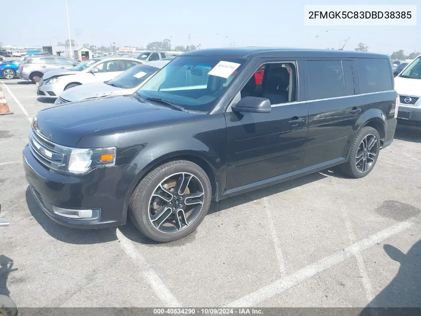 2013 Ford Flex Sel VIN: 2FMGK5C83DBD38385 Lot: 40534290