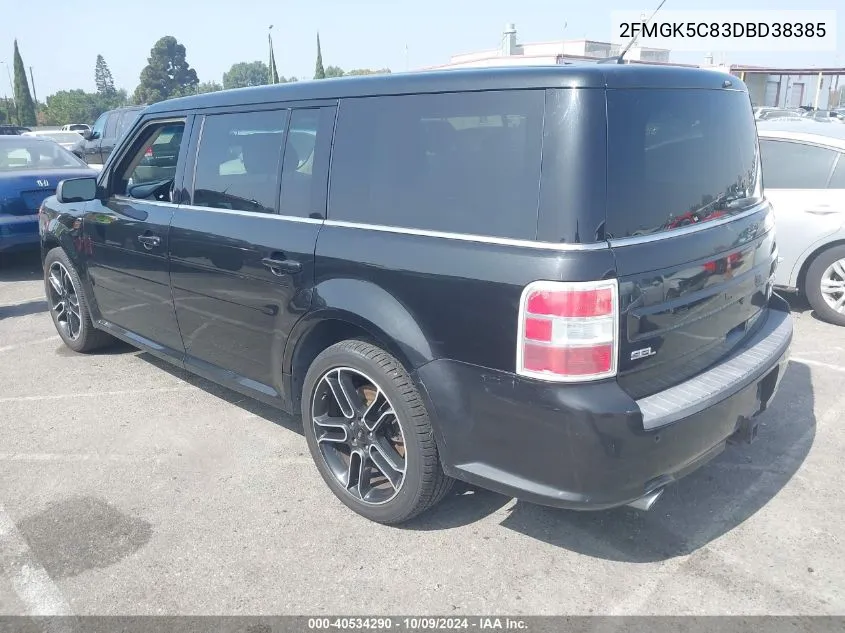 2013 Ford Flex Sel VIN: 2FMGK5C83DBD38385 Lot: 40534290