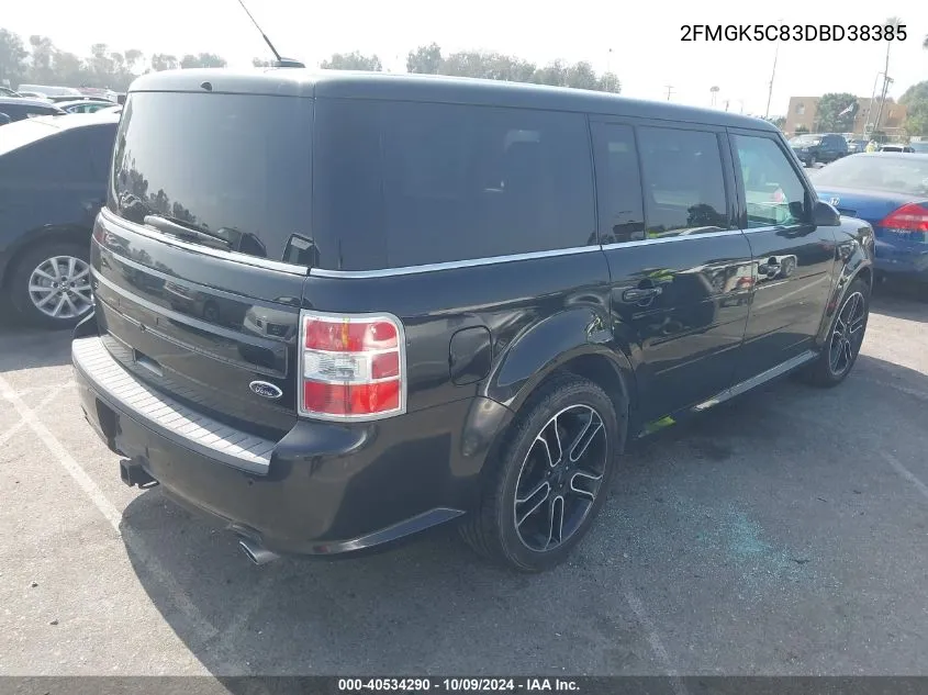 2013 Ford Flex Sel VIN: 2FMGK5C83DBD38385 Lot: 40534290