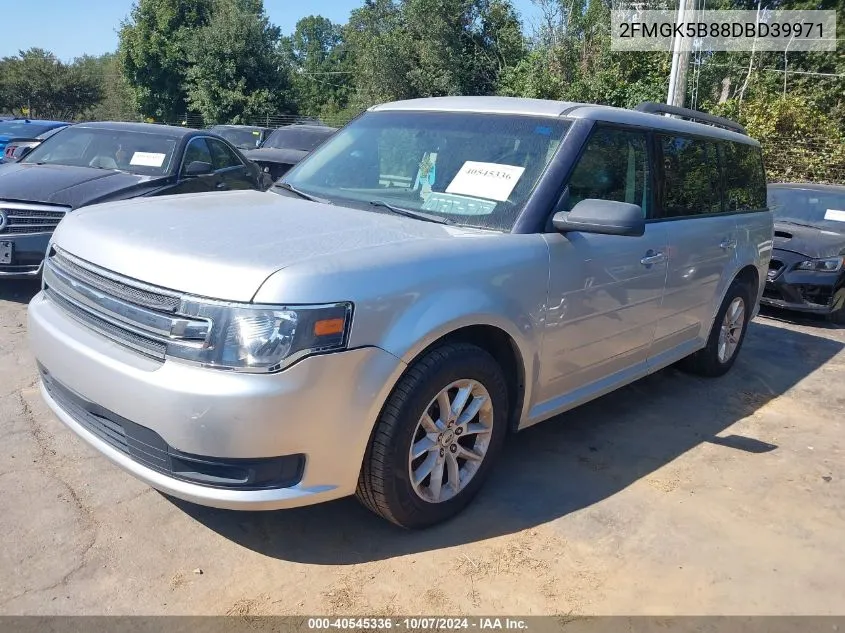 2013 Ford Flex Se VIN: 2FMGK5B88DBD39971 Lot: 40545336