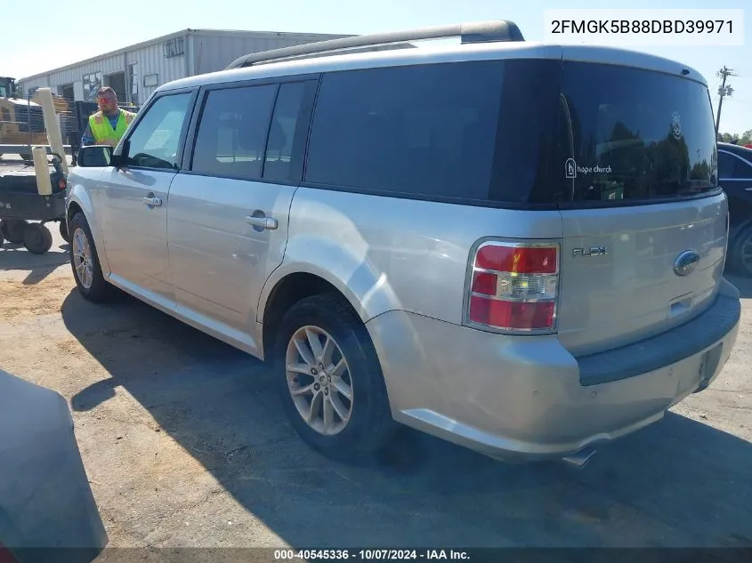 2013 Ford Flex Se VIN: 2FMGK5B88DBD39971 Lot: 40545336