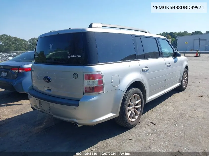 2013 Ford Flex Se VIN: 2FMGK5B88DBD39971 Lot: 40545336