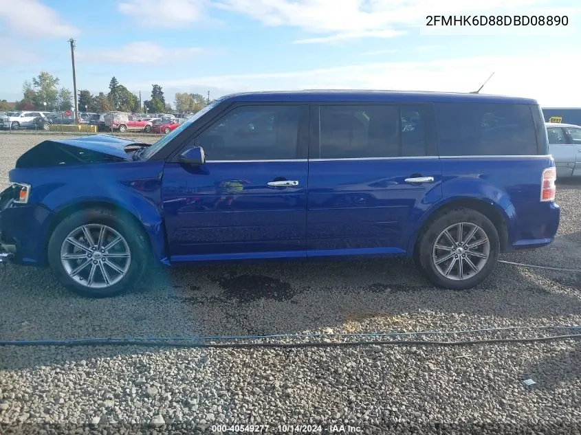 2013 Ford Flex Limited VIN: 2FMHK6D88DBD08890 Lot: 40549277