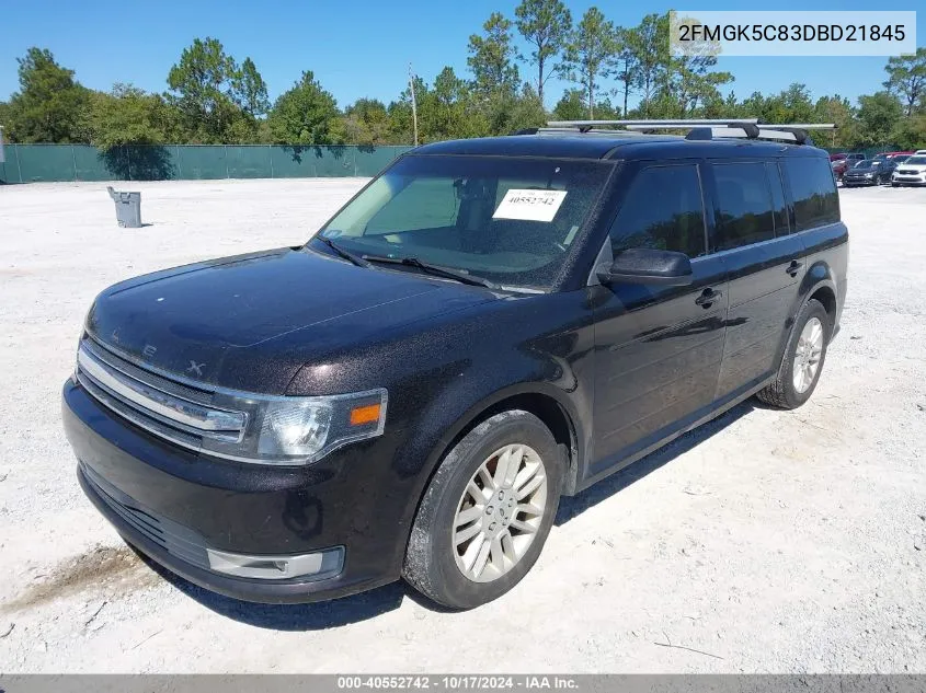 2013 Ford Flex Sel VIN: 2FMGK5C83DBD21845 Lot: 40552742