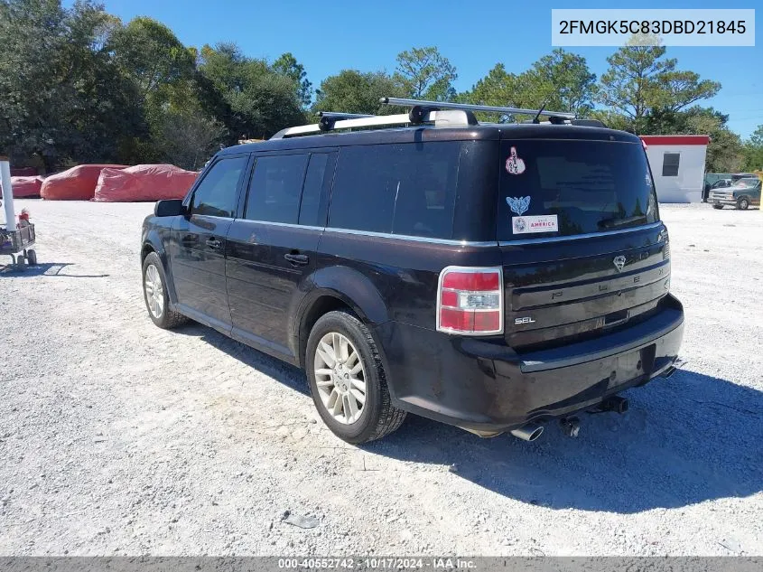 2013 Ford Flex Sel VIN: 2FMGK5C83DBD21845 Lot: 40552742